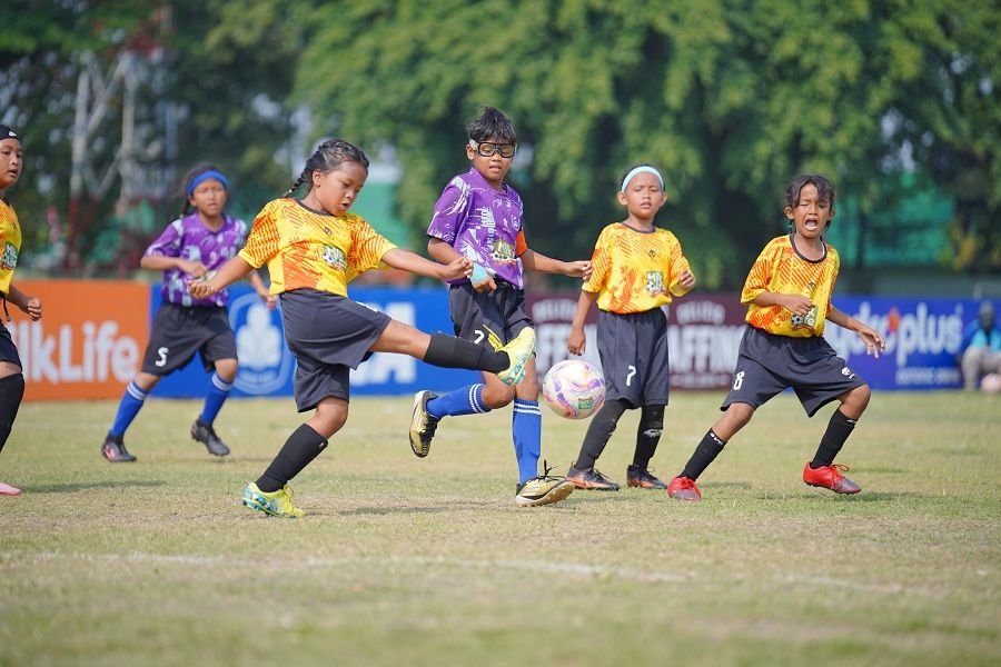 Partai final KU 10 MilkLife Soccer Challenge Surabaya Seri 1 2025 - 2026. (MilkLife)
